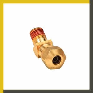 Conector codo 45° macho