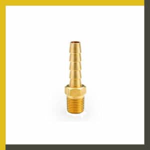 Conector macho a espiga