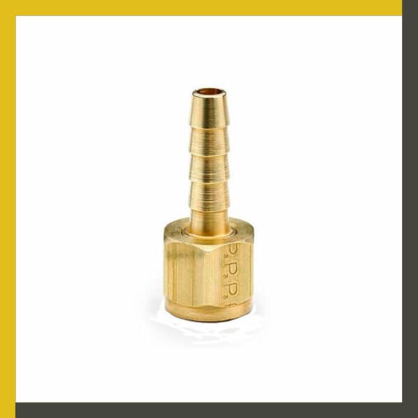 Conector hembra giratoria a espiga