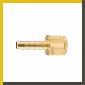 Conector hembra giratoria a espiga