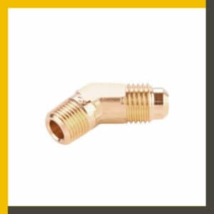 Conector codo 45º macho