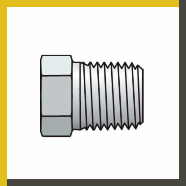 Tapón macho cabeza hexagonal