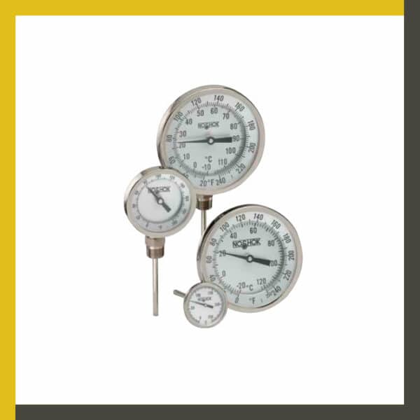 Termómetro bimetal tipo instrumento serie 300